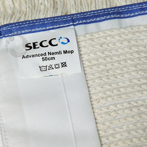 Secco Advanced Nemli Mop 50 Cm Mavi Şeritli resmi