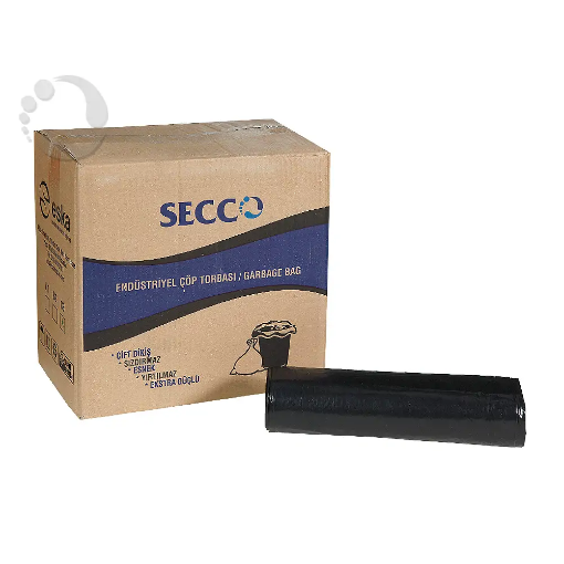 Secco Premium Jumbo Çöp Poşeti Siyah - 20 Rulo resmi