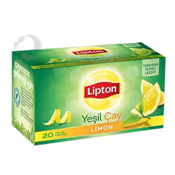 Lipton Bitki Çayı Yeşilçay Limonlu resmi