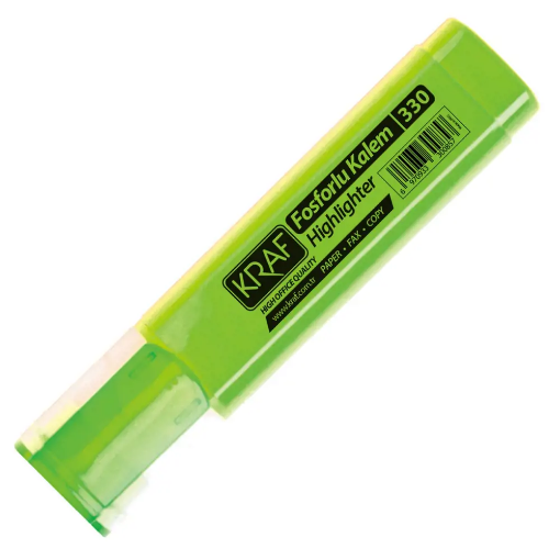 Kraf 330 Fosforlu Kalem- Yeşil resmi