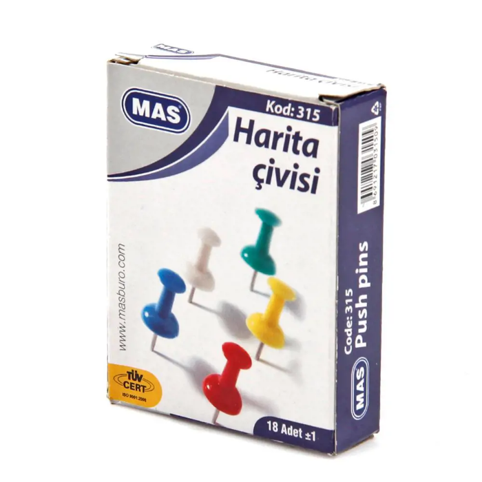 Mas 315 Harita Çivisi - Renkli resmi