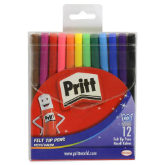 Pritt 1687976 Keçeli Boya Kalemi 12 Adet - Karışık Renk resmi