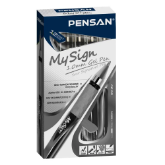 Pensan 6030 My Sign Jel İmza Kalemi 1.0 mm- Siyah resmi