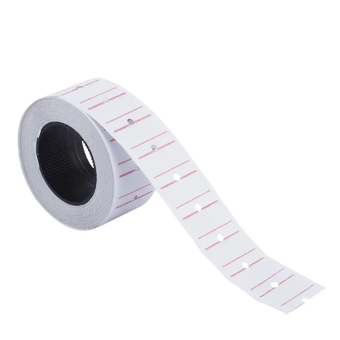Kraf Motex Fiyat Etiketi 12 x 21 mm 600 Adet x 12 Rulo - Beyaz resmi