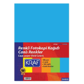 Kraf A4 Fotokopi Kağıdı Canlı Renkler 80g 100 Yaprak - 5005G resmi