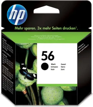 HP 56 Siyah Orijinal Mürekkep Kartuşu C6656AE resmi