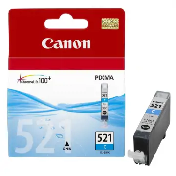 Canon Cli-521c Mürekkep Kartuş Mavi 450 Sayfa 2934B001 resmi