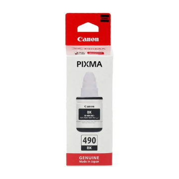 Canon Gi-490bk Mürekkep Şişesi Siyah 6000 Sayfa 135 ml 0663C001 resmi