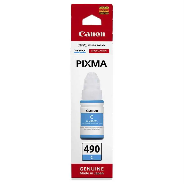 Canon  Gi-490c Mürekkep Şişesi Mavi 7000 Sayfa 70 ml 0664C001 resmi