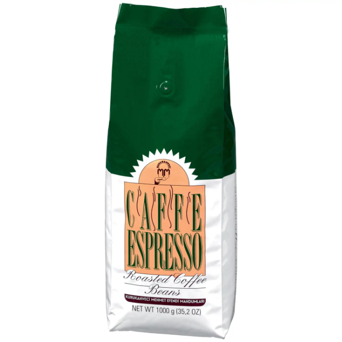 Mehmet Efendi Espresso Çekirdek Kahve 1000 Gr resmi Mehmet Efendi Espresso Çekirdek Kahve 1000 Gr resmi