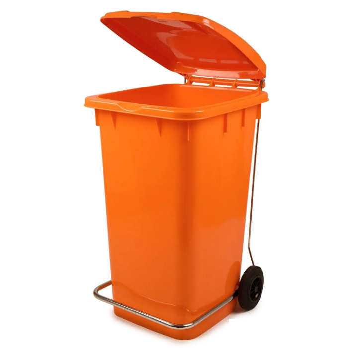 Konteyner 240 L Turuncu Pedallı resmi