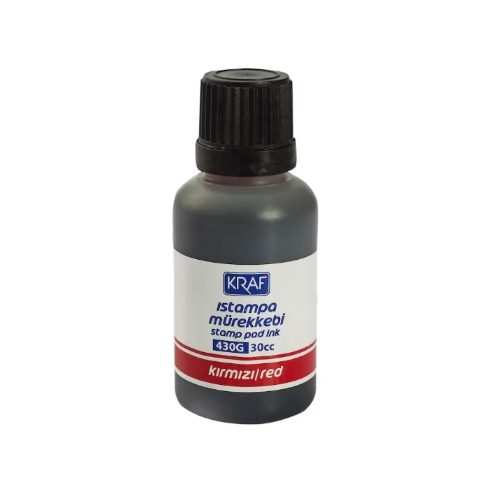 Kraf 430G Istampa Mürekkebi 30cc-Kırmızı 12'li Kraf 430G Istampa Mürekkebi 30cc-Kırmızı 12'li