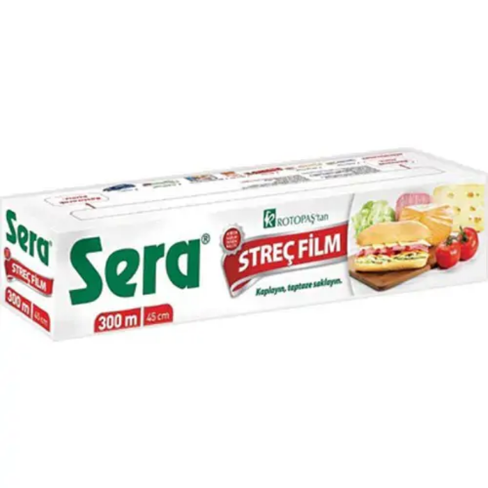 Sera Streç Film Kutulu 45*300 9 Micron resmi