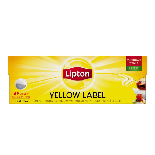Lipton Demlik Poşet Çay Yellow Label 3,2 Gr 48'li resmi
