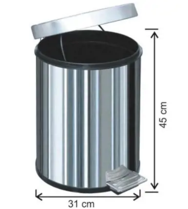 Pedallı Çöp Kovası 30 L - 1015 resmi Pedallı Çöp Kovası 30 L - 1015 resmi