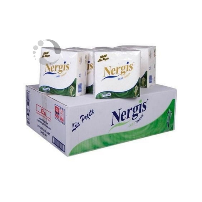 Nergis Garson 1/6 Katlama Çift Kat Peçete 1200'lü resmi Nergis Garson 1/6 Katlama Çift Kat Peçete 1200'lü resmi