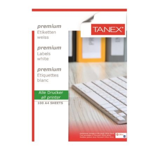 Tanex TW-2004 Yazıcı Etiketi 99.1 x 139 mm 100 Adet resmi