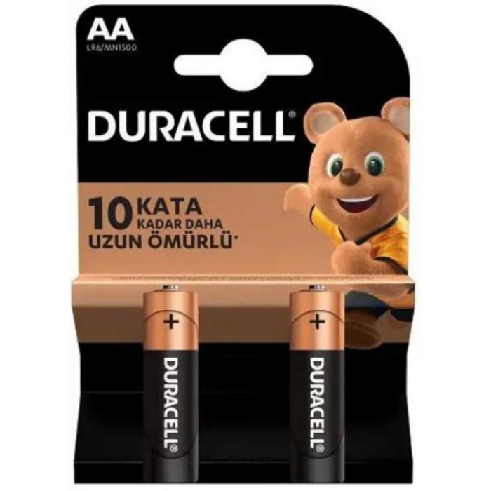 Duracell AA Kalem Pil 2'li resmi