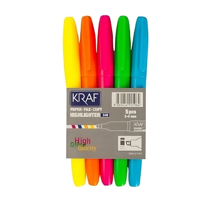 Kraf 340 Fosforlu Kalem 5'li resmi Kraf 340 Fosforlu Kalem 5'li resmi