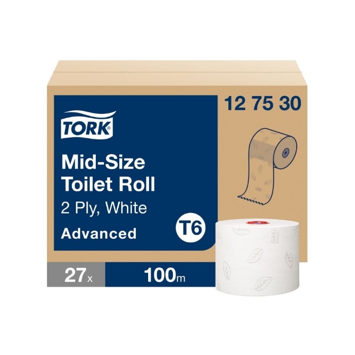 Tork Çift Rulo Tuvalet Kağıdı 27'li Rulo resmi