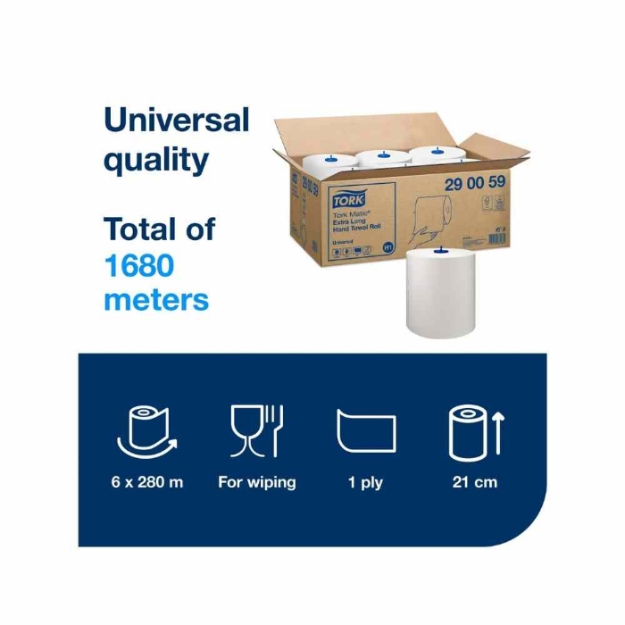 Tork Hareketli Havlu Universal 280 m 6'lı Rulo resmi