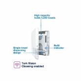 Tork Peakserve Mini Havlu Dispenseri Beyaz resmi