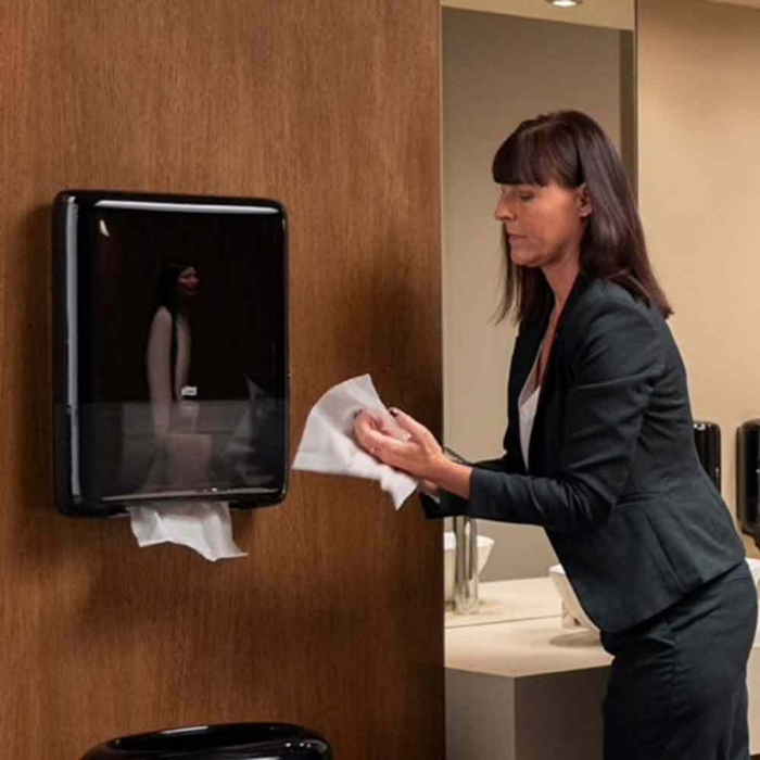 Tork Peakserve Mini Havlu Dispenseri Siyah resmi