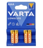 Varta Alkaline Long Life AAA Pil 4'lü