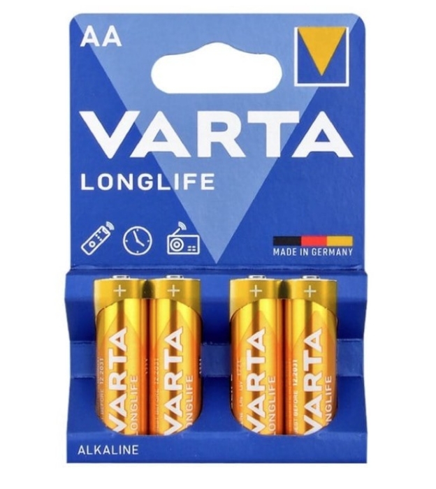 Varta Alkaline Long Life AA Pil 4'lü	