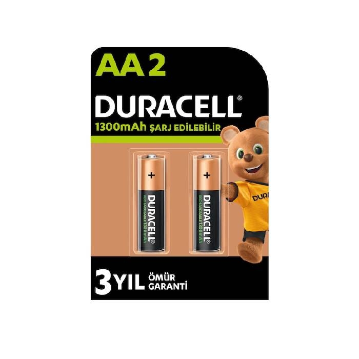 Duracell Şarj Edilebilir AA Pil 1300Mah 2'li