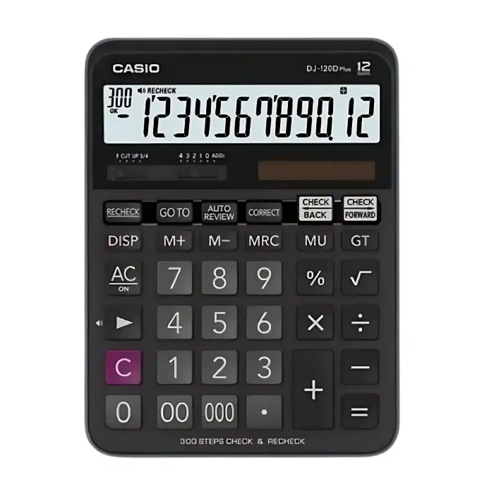 Casio DJ-120D Plus Masaüstü Hesap Makinesi 12 Hane Casio DJ-120D Plus Masaüstü Hesap Makinesi 12 Hane