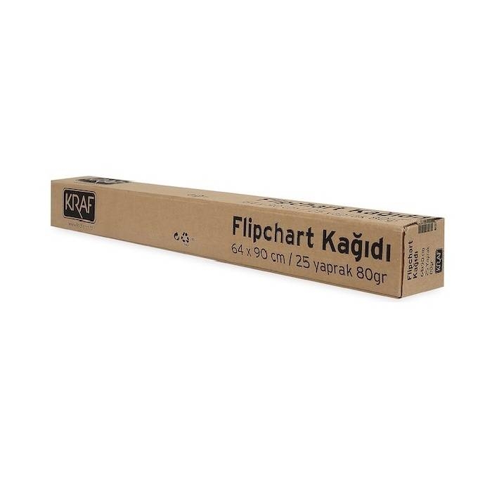 Kraf Flıpchart Kağıdı Rulo 64X90Cm 25 Yaprak resmi Kraf Flıpchart Kağıdı Rulo 64X90Cm 25 Yaprak resmi