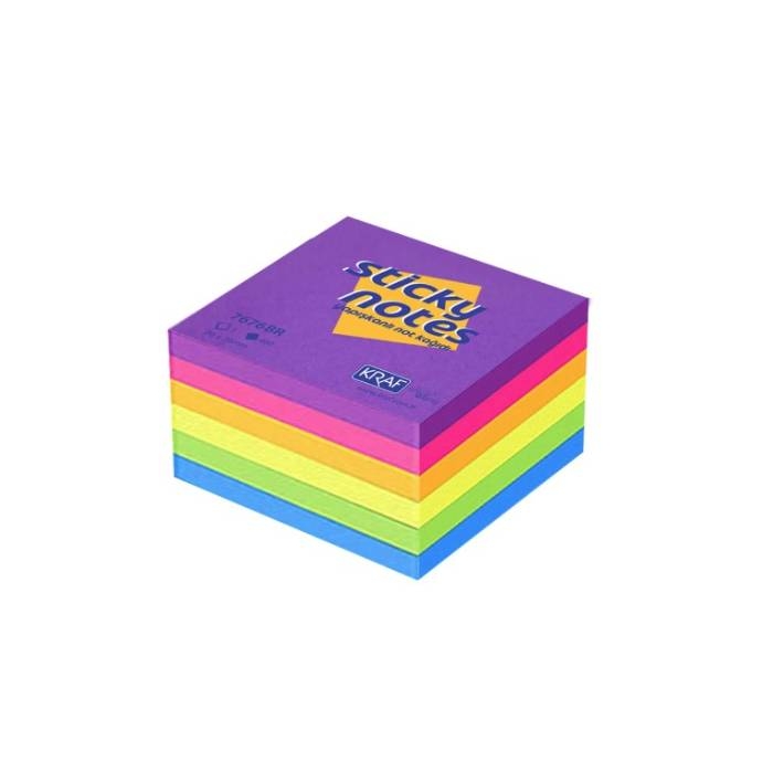 Kraf Yapışkanlı Not Kağıdı 76 x 76 mm 400 Yaprak - Bright resmi