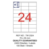 Tanex Laser Etiket Tw-2324 70 X 35 Mm 100 Adet resmi