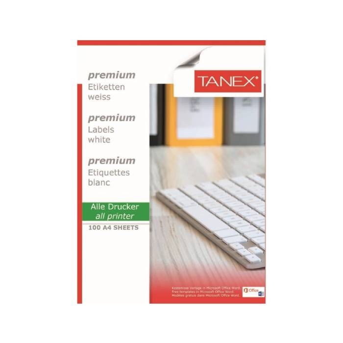 Tanex TW-2014 Yazıcı Etiketi 99.1 x 38.1 mm 1400 Adet - Beyaz resmi