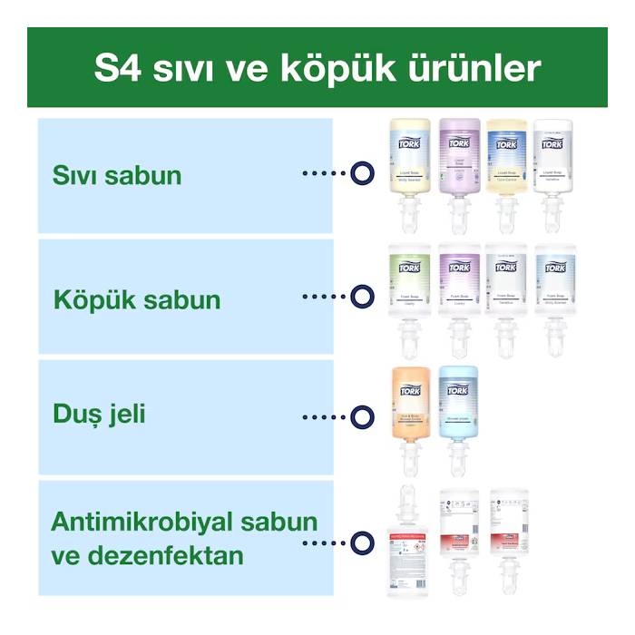 Tork Köpük ve Sıvı Sabun Dispenseri Siyah - Dozaj Ayarlı resmi