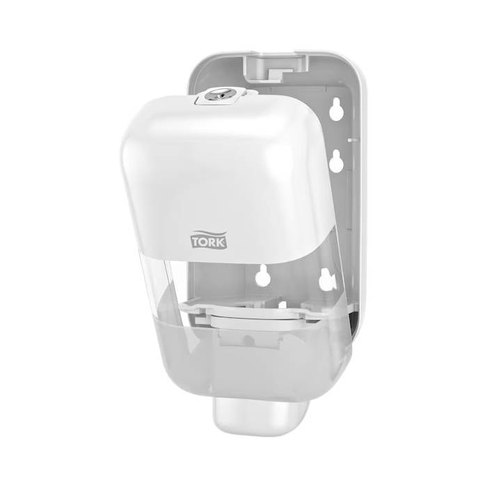 Tork Mini Köpük ve Sıvı Sabun Dispenseri Beyaz - Dozaj Ayarlı resmi