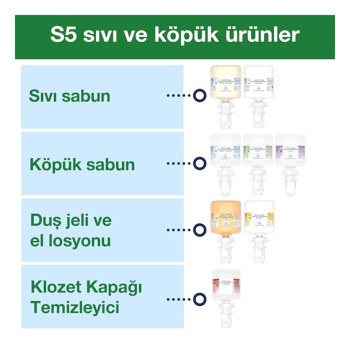Tork Mini Köpük ve Sıvı Sabun Dispenseri Beyaz - Dozaj Ayarlı resmi